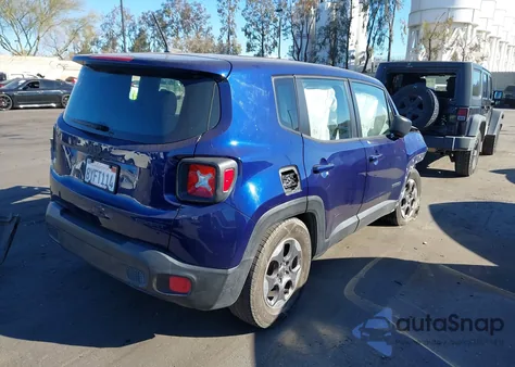 2016 Jeep Renegade Sport from USA, damaged, VIN ZACCJAAT2GPD12754